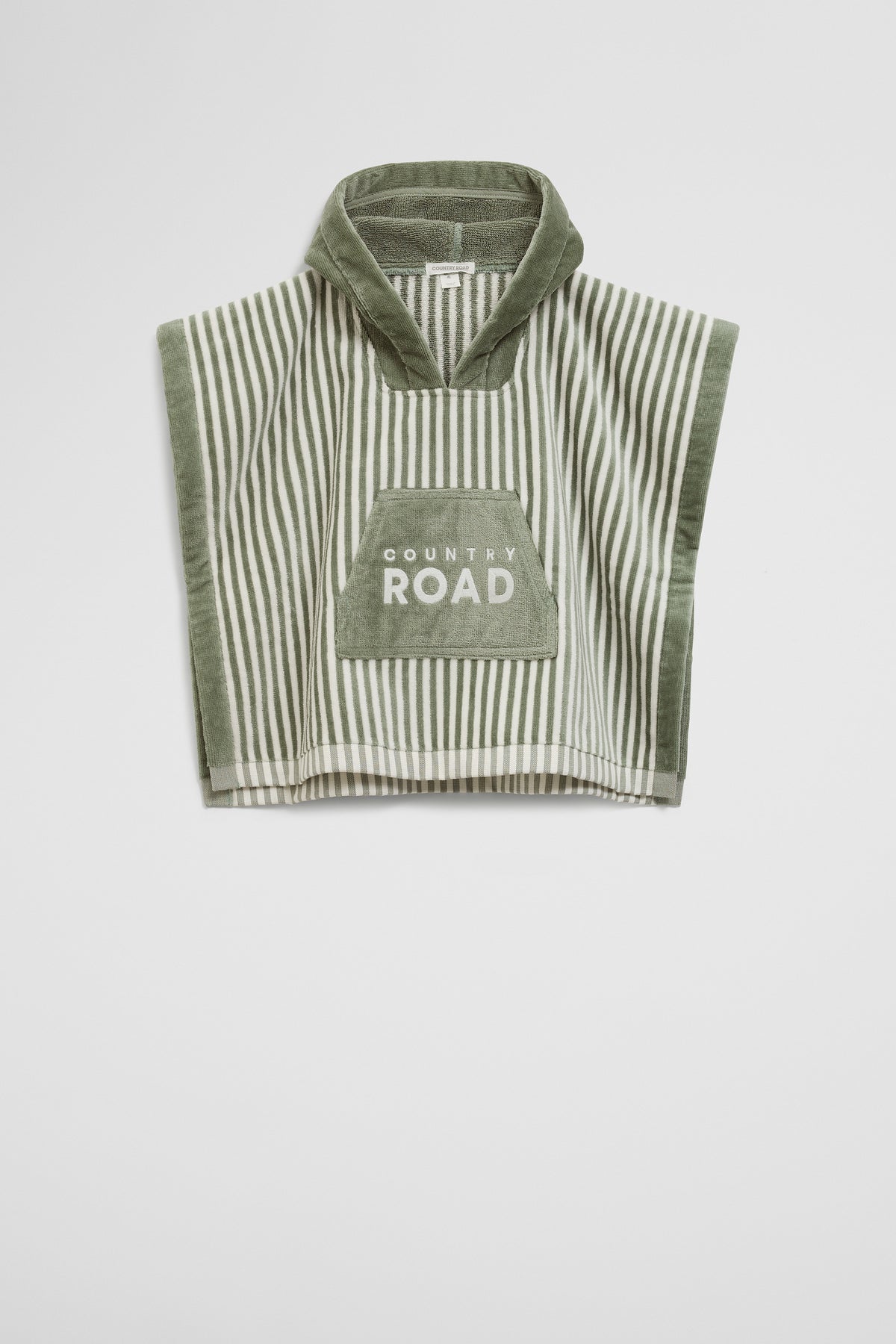 Australian Cotton Logo Stripe Poncho