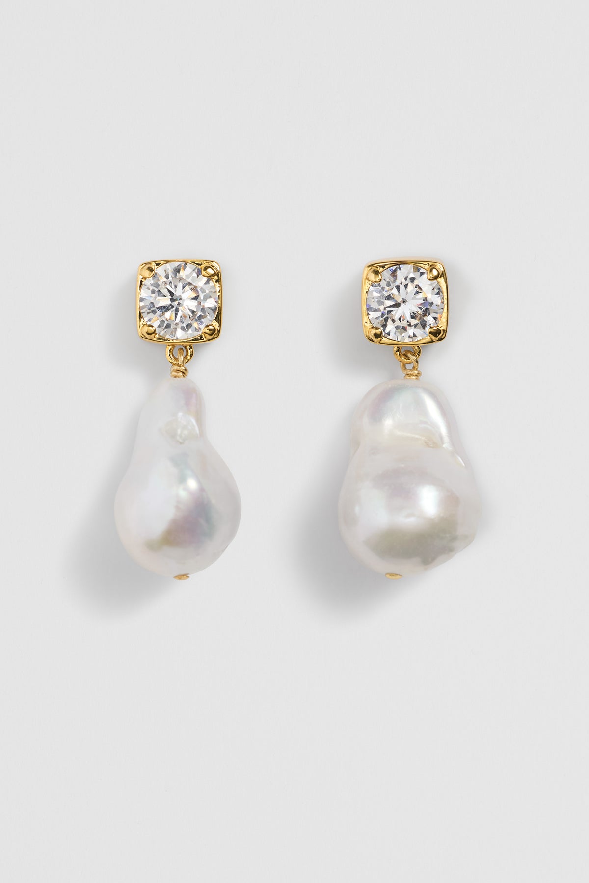 Crystal Pearl Drop Earring