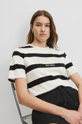 Australian Cotton Stripe Heritage Embroidered T-Shirt