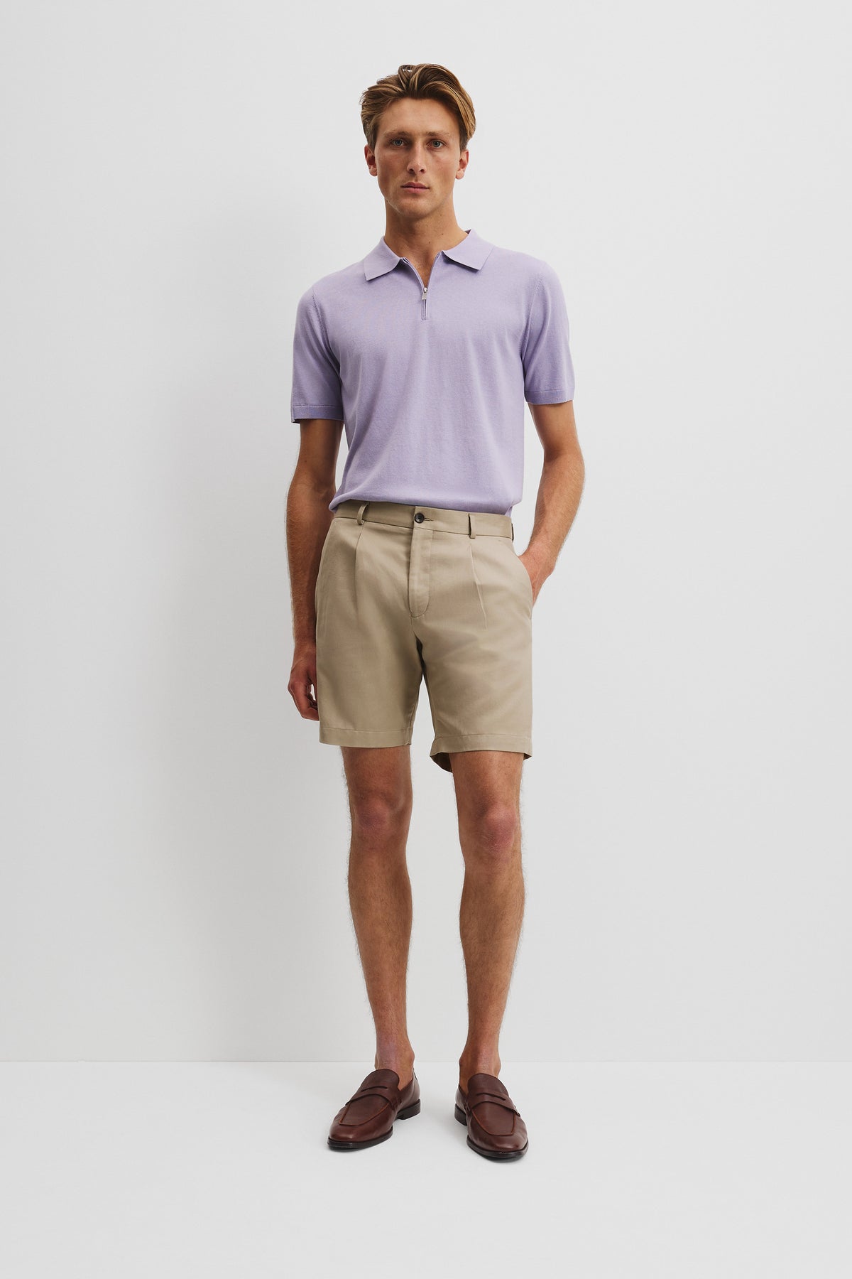 Tailored Cotton Linen Short