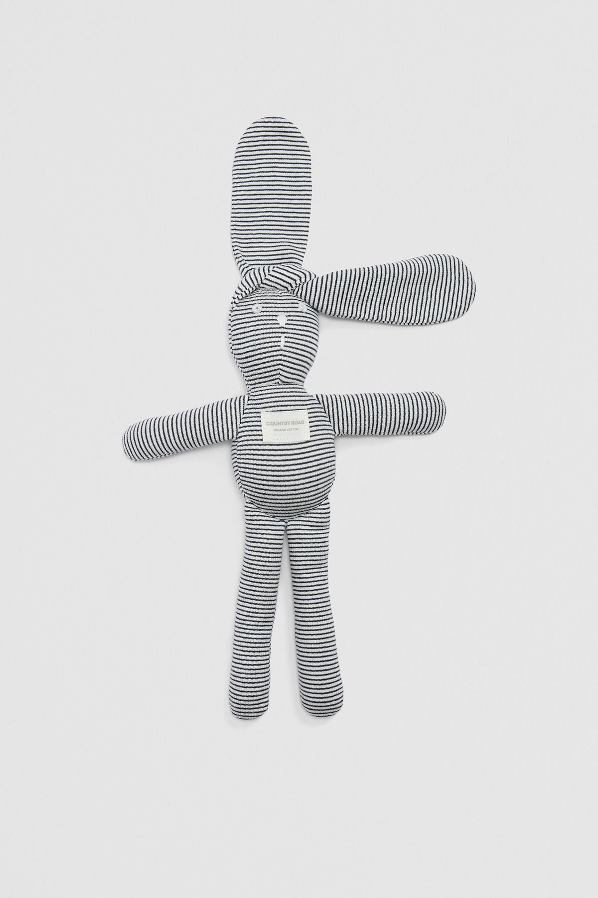 Organically Grown Cotton Rib Stripe Bunny