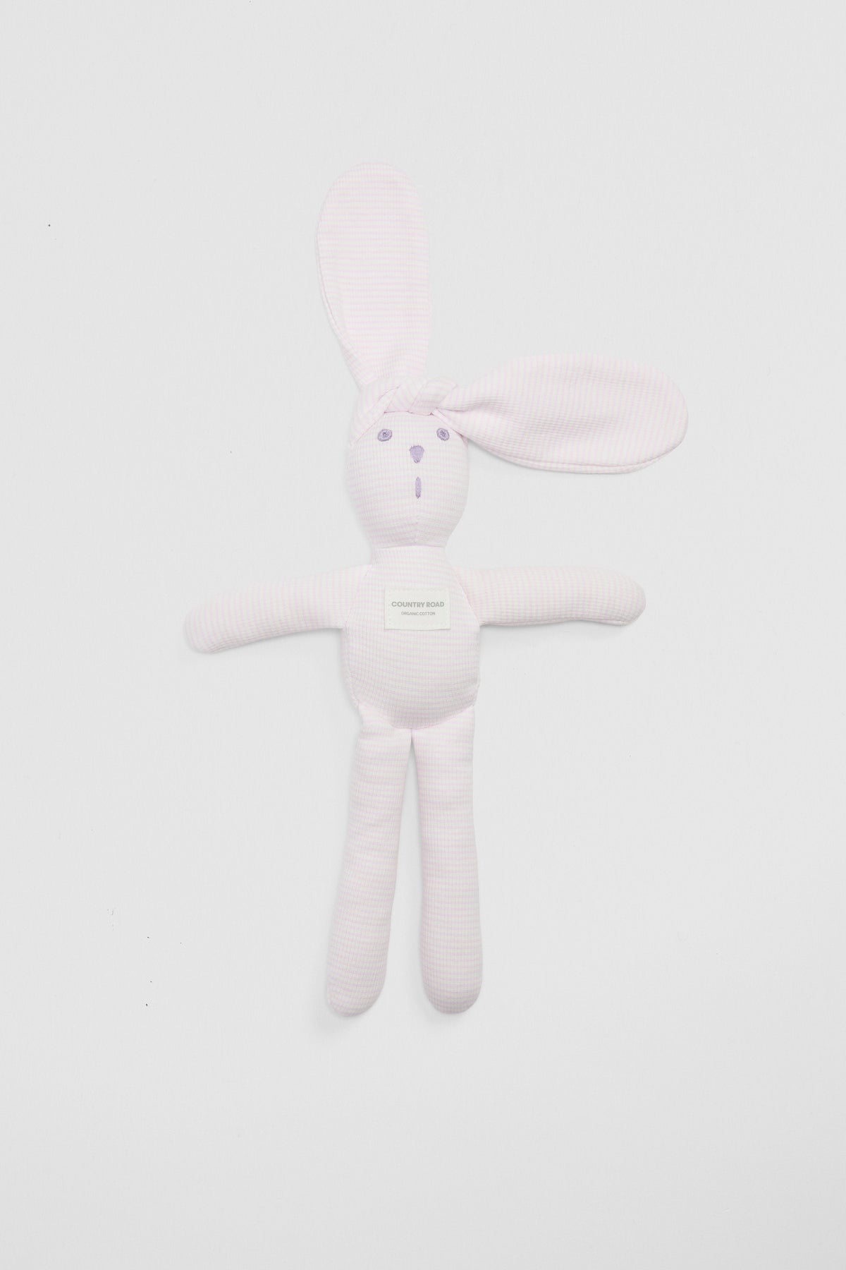 Organically Grown Cotton Rib Stripe Bunny