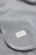 Organically Grown Cotton Rib Stripe Blanket