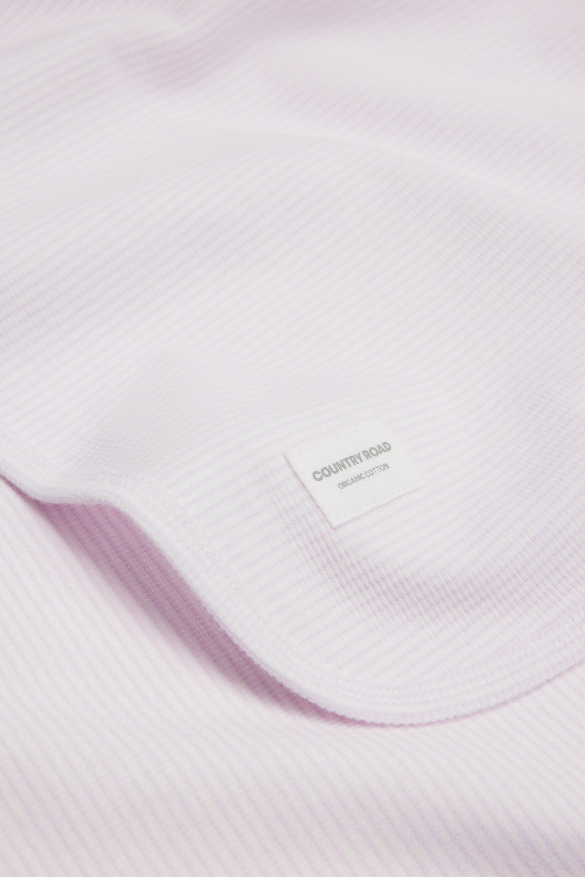 Organically Grown Cotton Rib Stripe Blanket