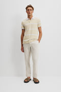 Australian Cotton Stripe Pique Polo