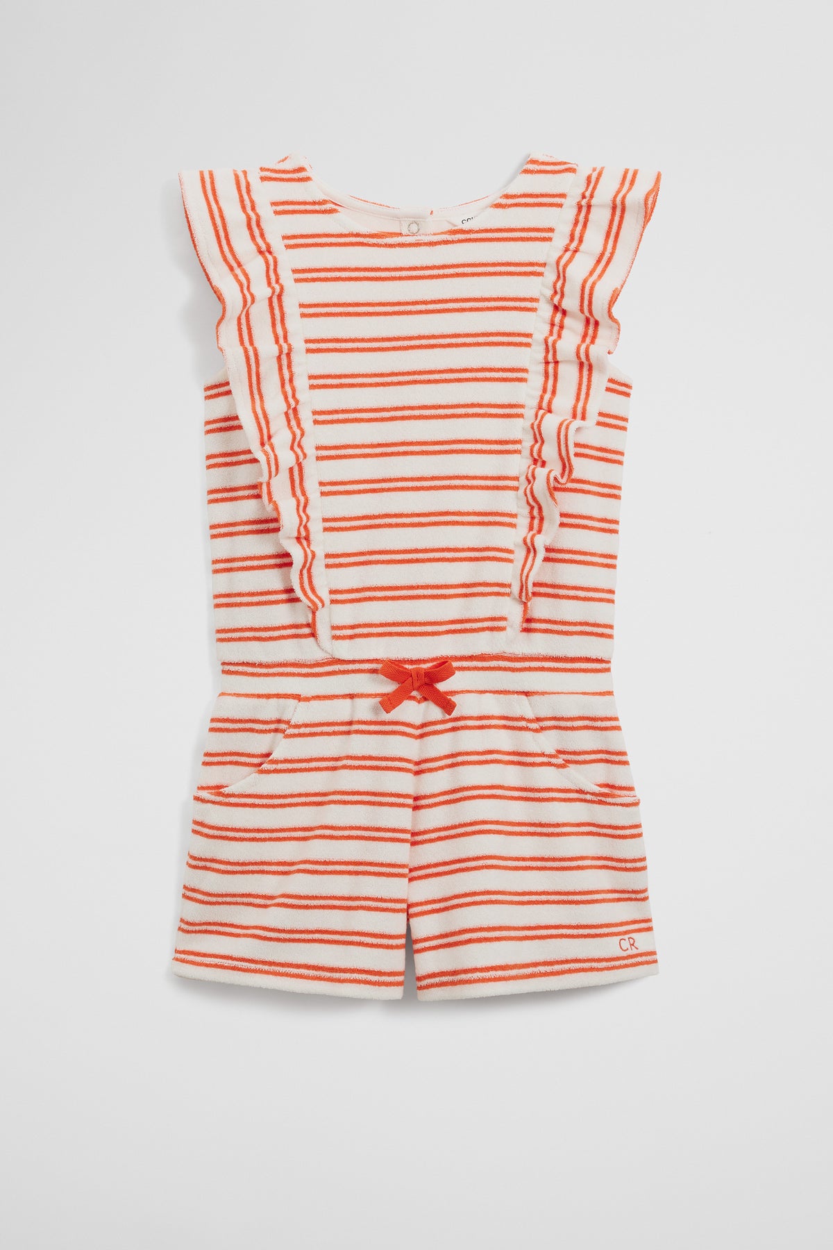 Terry Stripe Playsuit