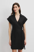 Linen Wrap Dress