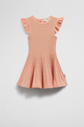 Organically Grown Cotton Blend Metallic Knit Dress