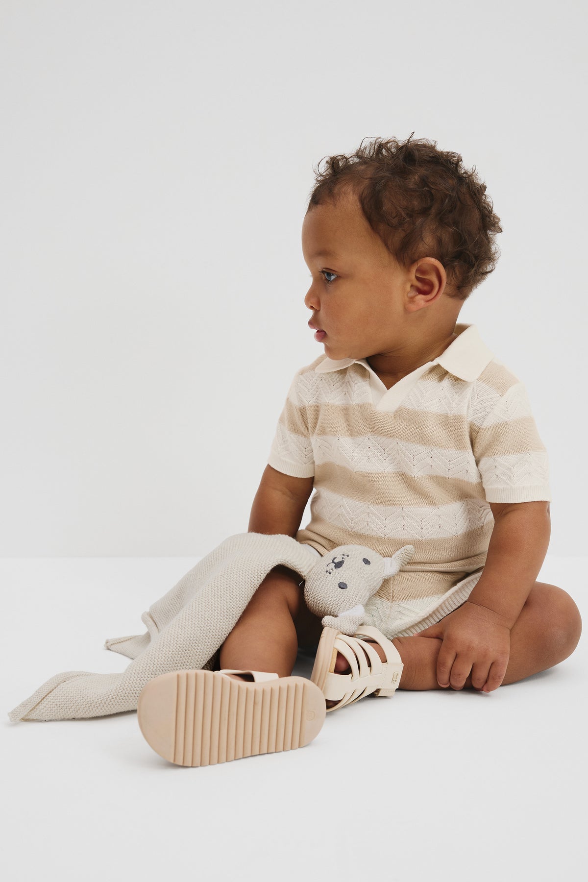 Organically Grown Cotton Wavy Knit Polo