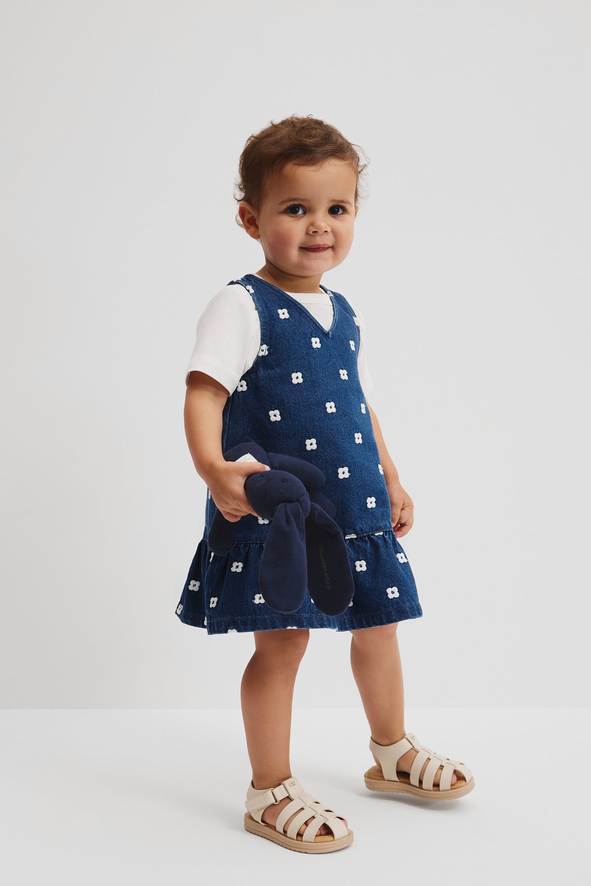 Geometric Denim Dress