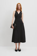 Poplin Midi Dress