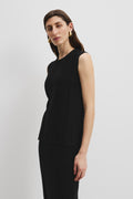 Organically Grown Cotton Linen Crew Tank