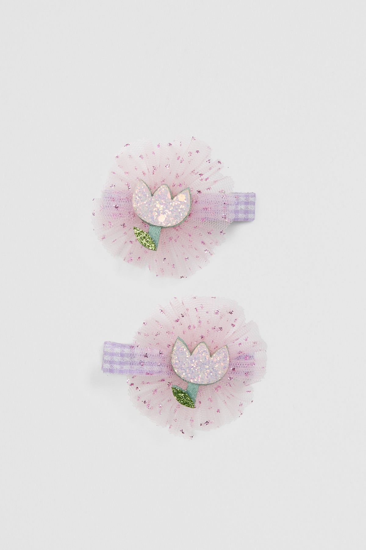 Tulle Flower Clip Pack Of 2