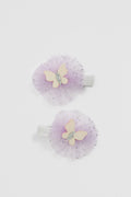 Tulle Butterfly Clip Pack Of 2