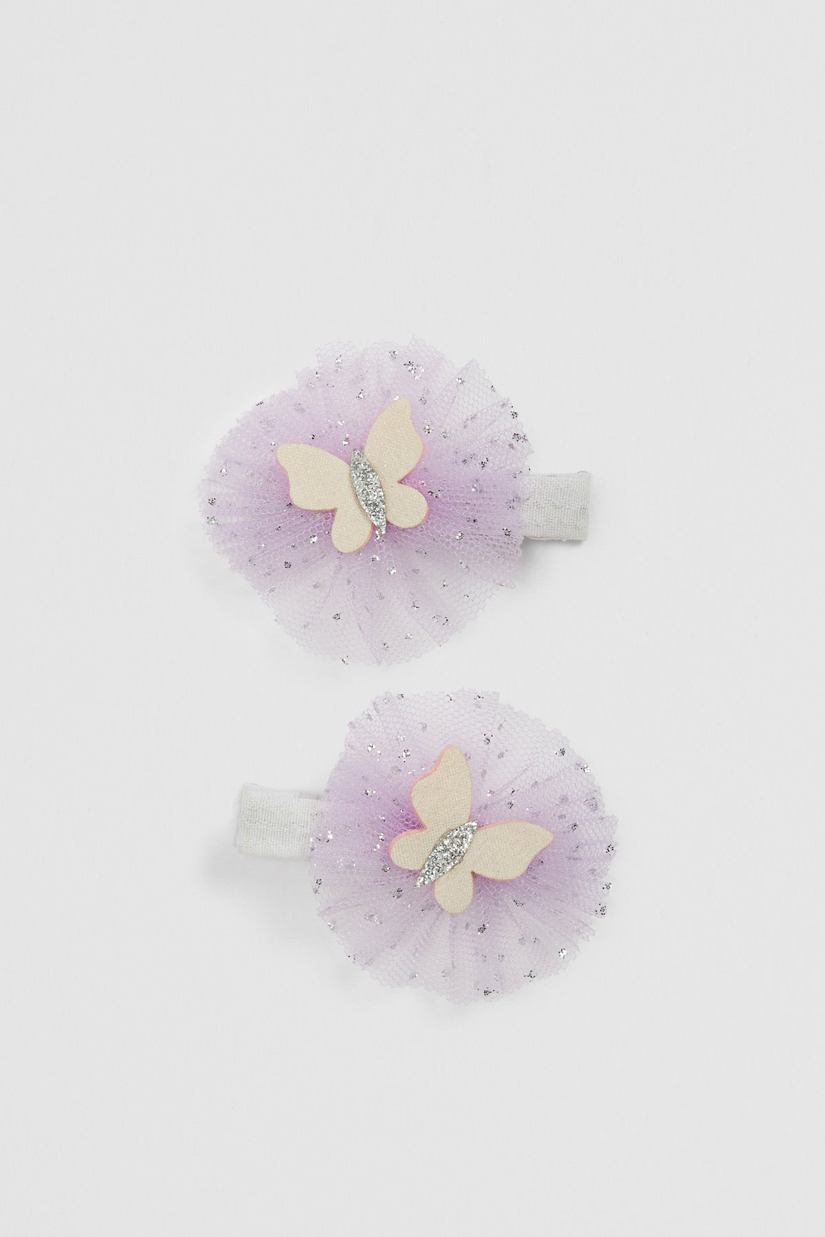 Tulle Butterfly Clip Pack Of 2