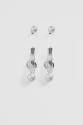 Pearl Charm Earring Pack Of 3