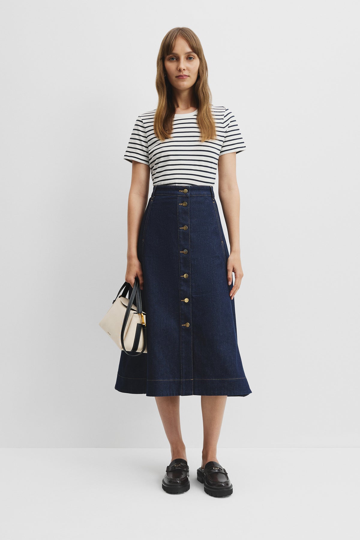Australian Cotton Slub Stripe T-Shirt