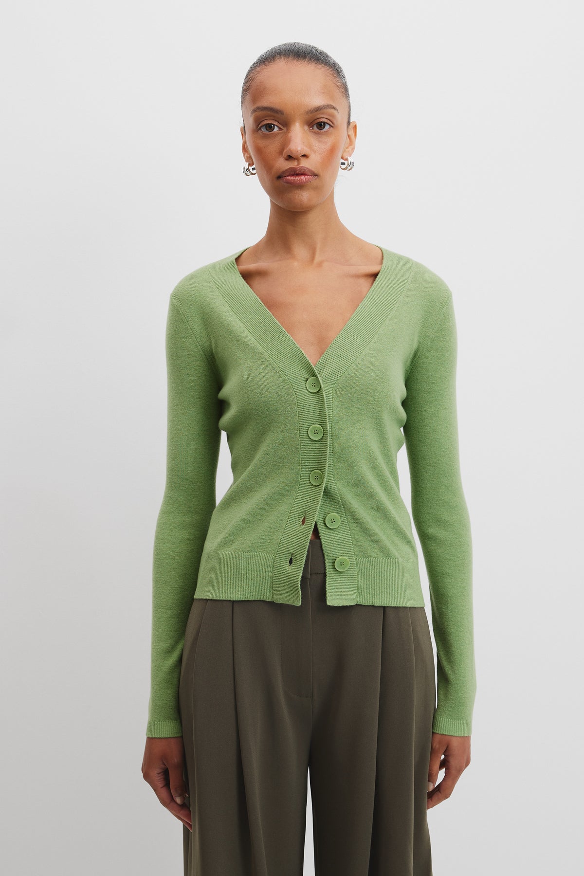 Australian Merino Wool Silk Cardigan