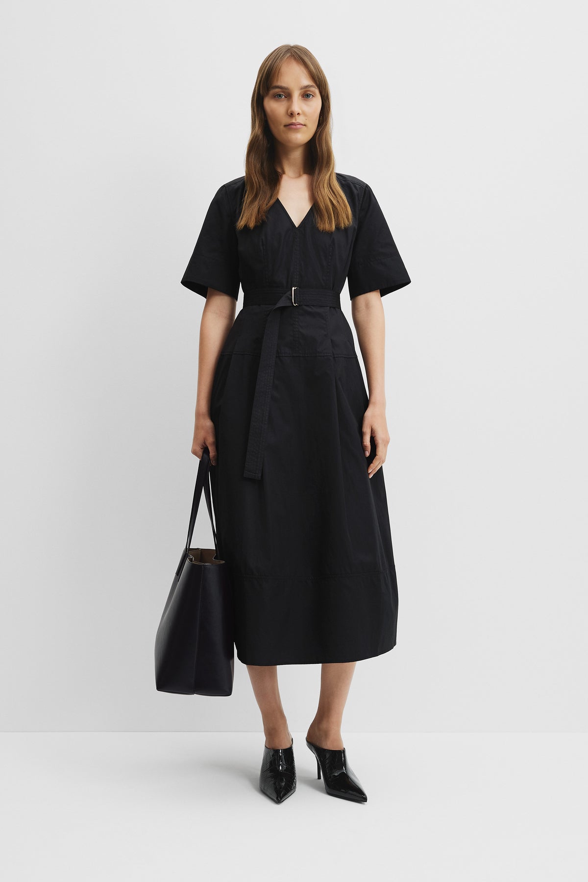 Fit-And-Flare Midi Dress