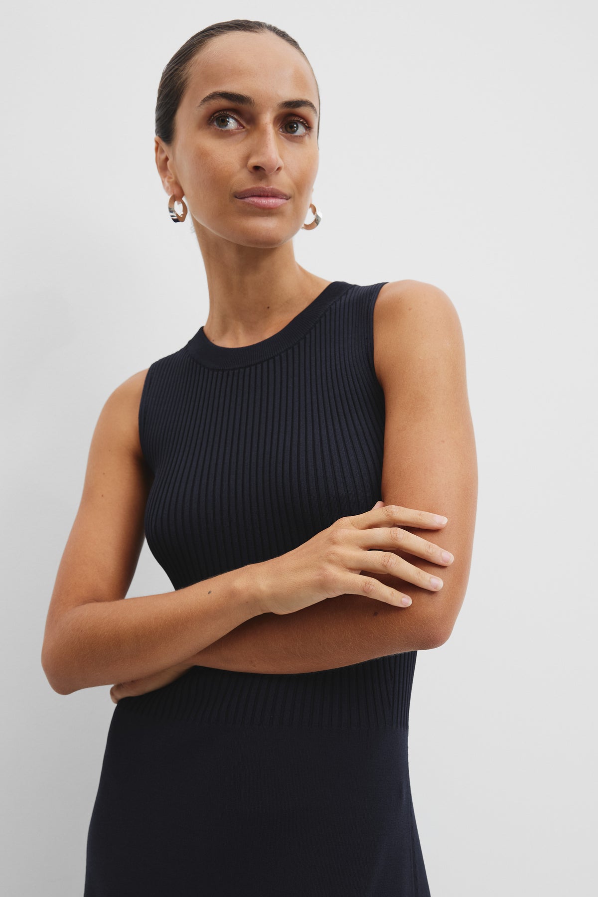 Spliced Knit Dress