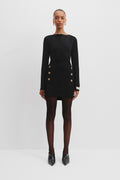 Button Detail Mini Skirt