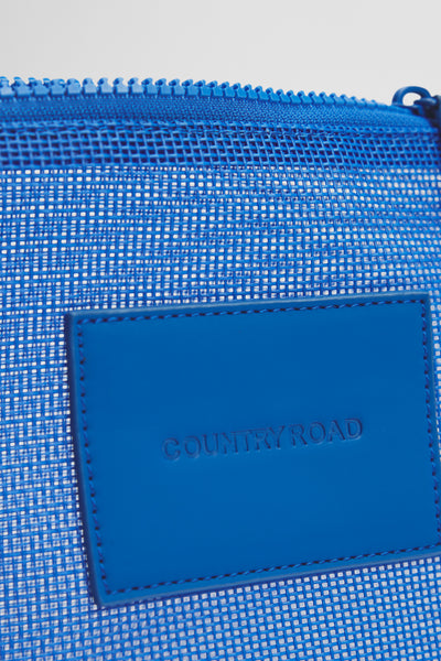 Mesh Tri Cosmetic Case