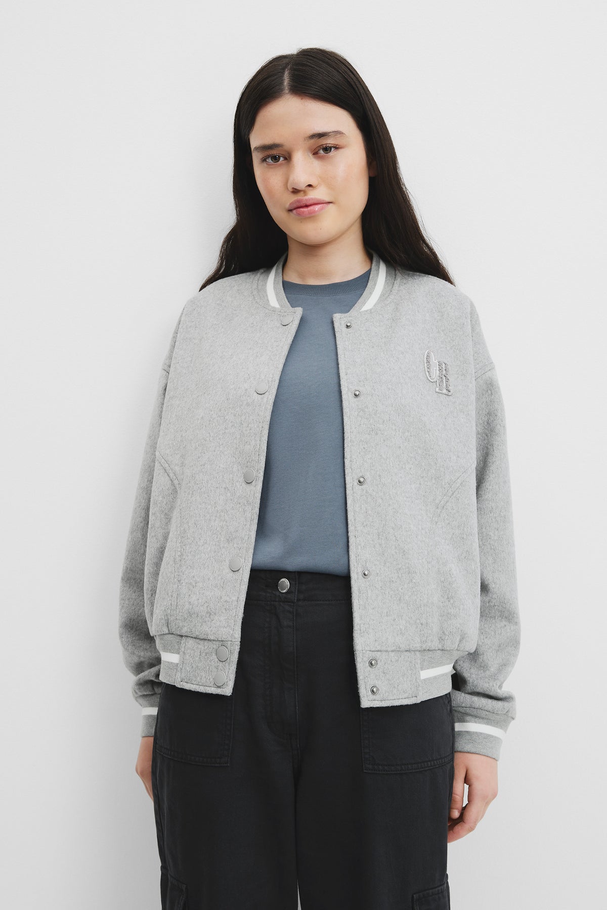 Teen Cr Logo Bomber Jacket
