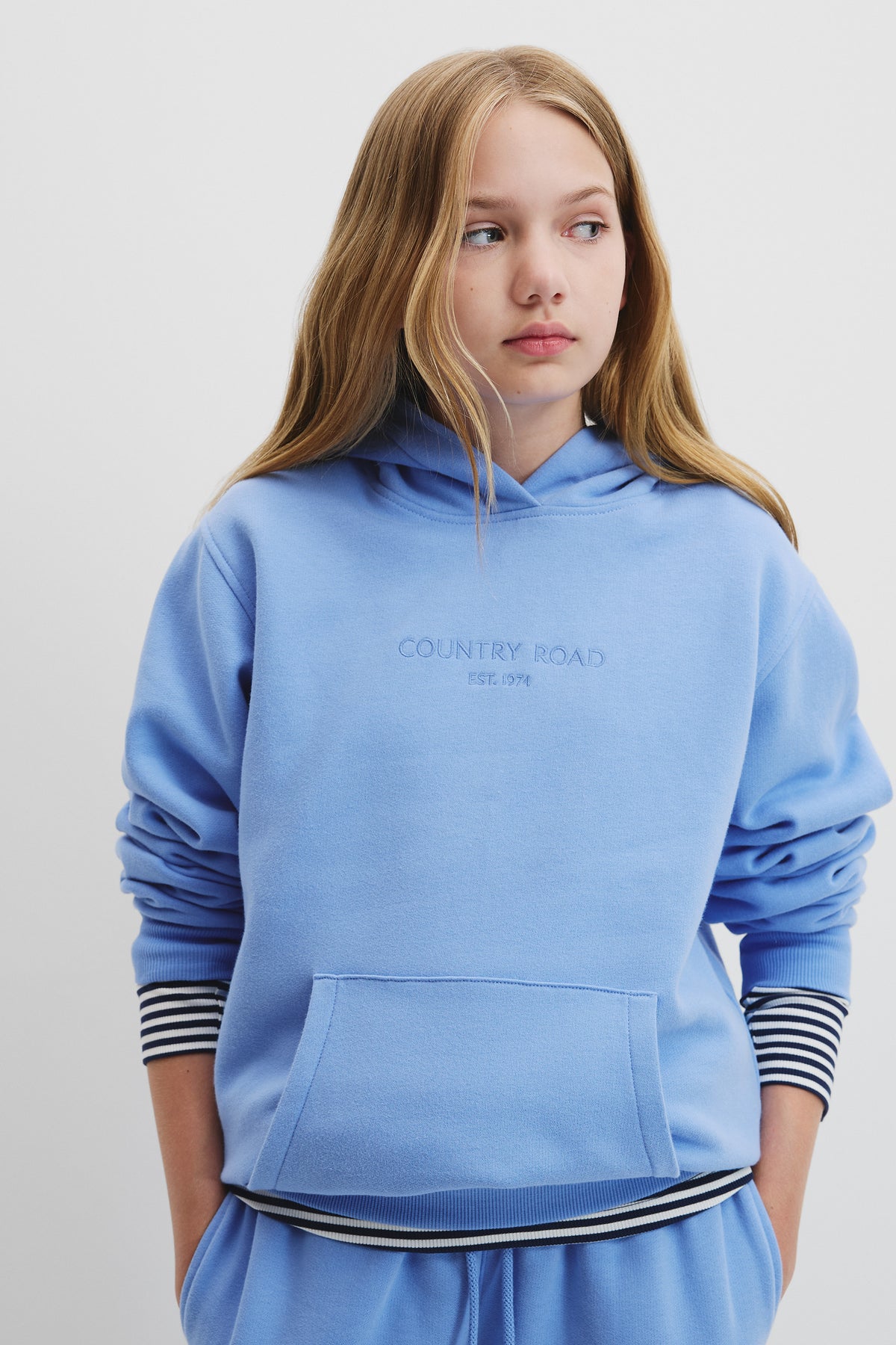 Teen Cotton Logo Hooded Sweat