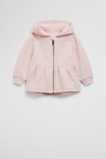 Cotton Blend Quilted Zip-Through Jacket