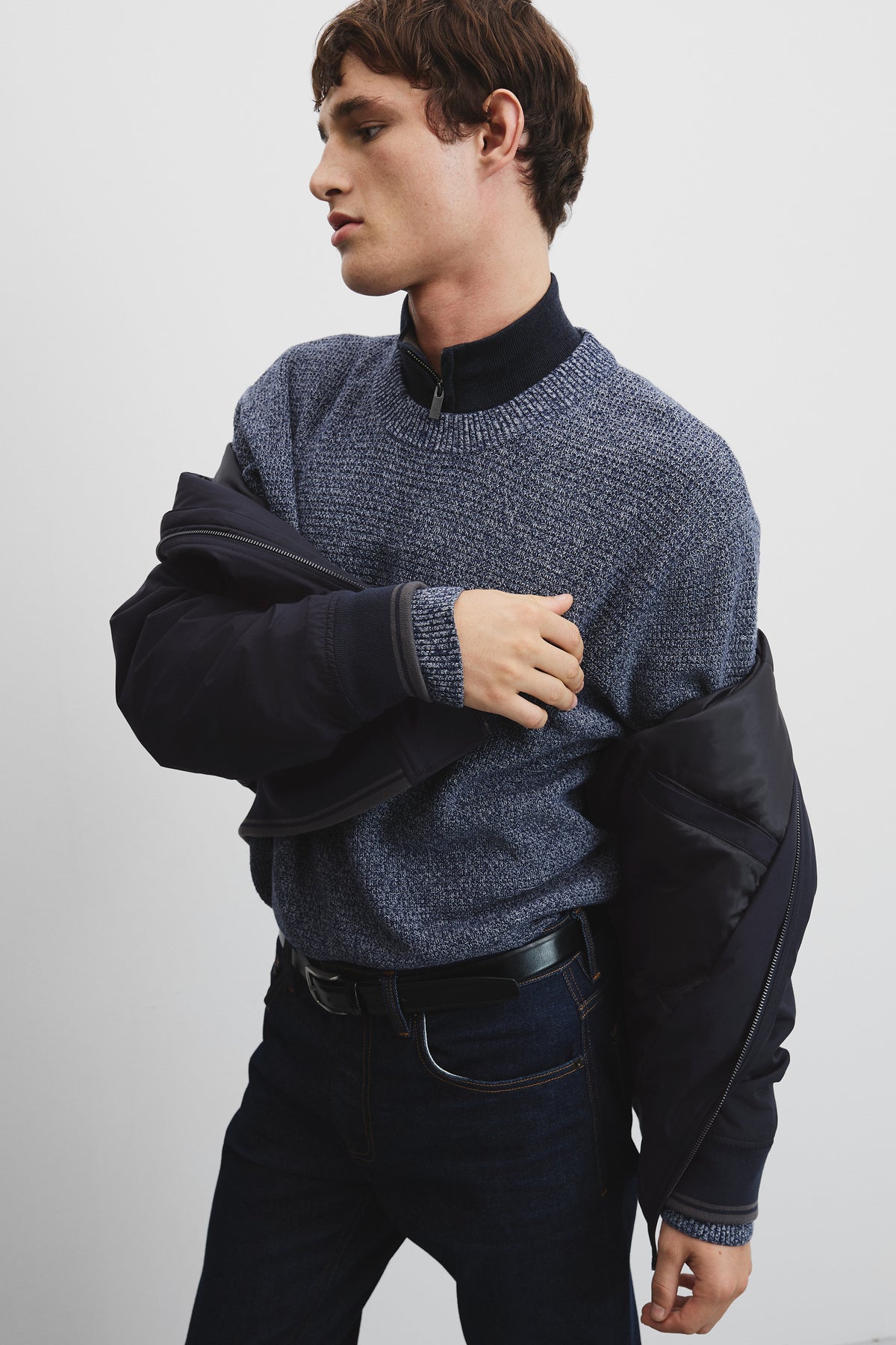 Cotton Linen Tonal Knit