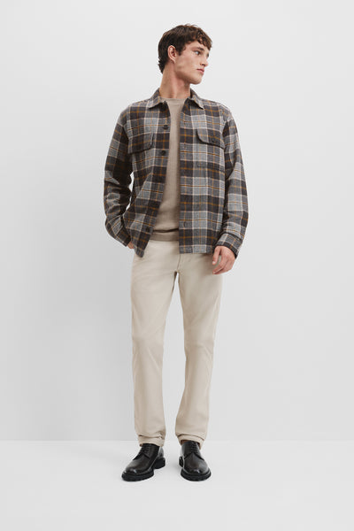 Cotton Check Oversized Shirt