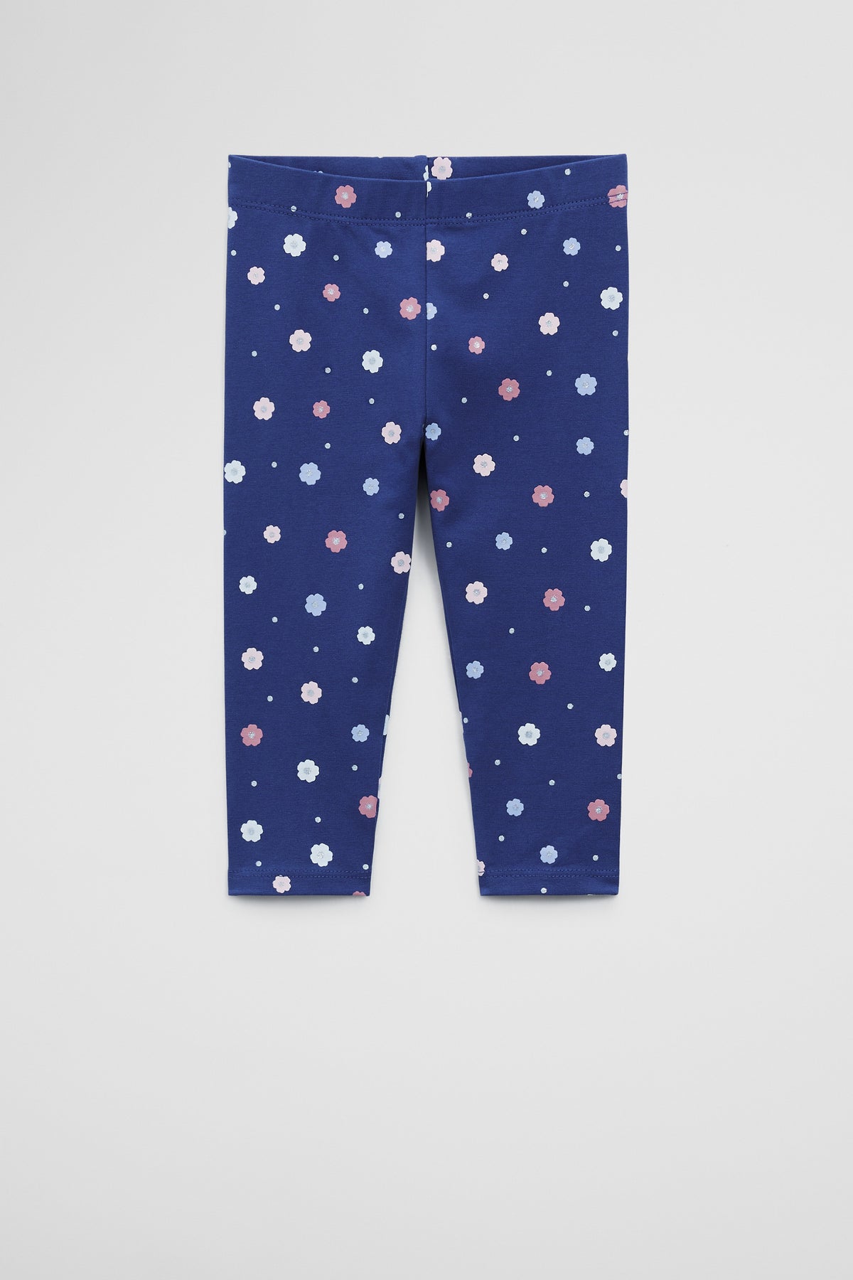 Organically Grown Cotton Blend Ditsy Legging