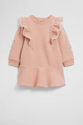 Embroidered Sweat Dress