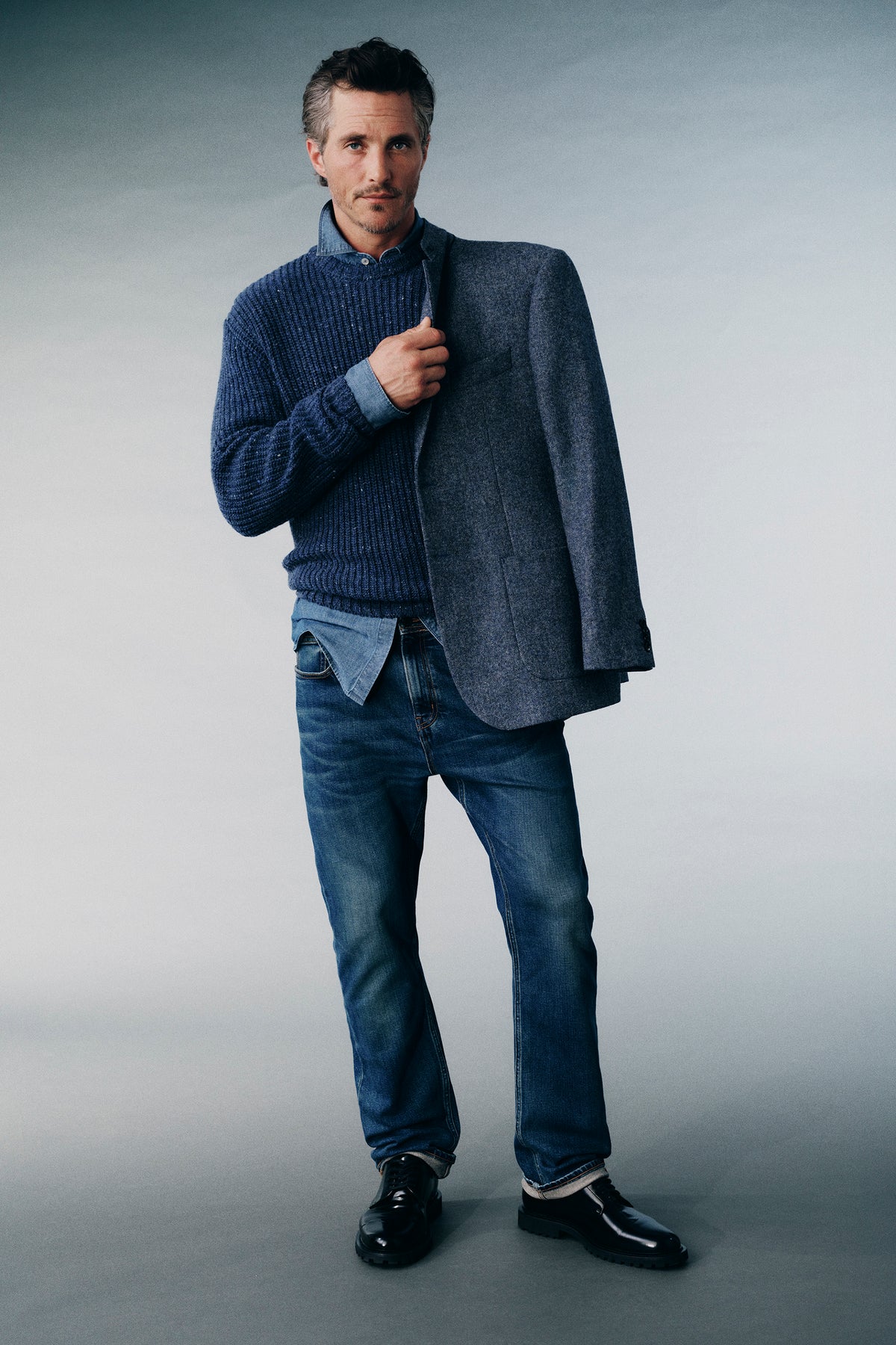Regular Fit Wool Textured Blazer