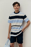 Teen Australian Cotton Relaxed Fit Stripe T-Shirt