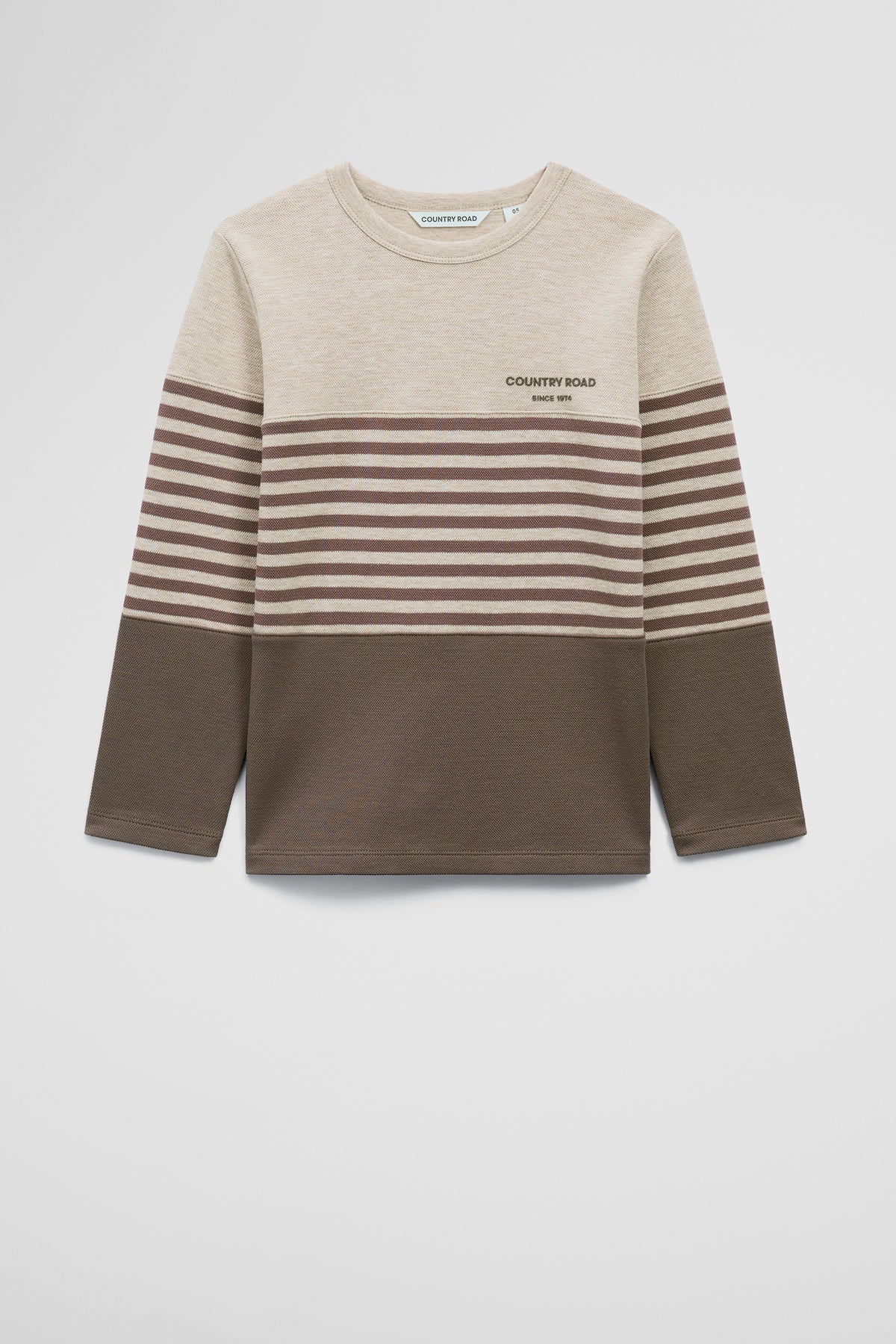 Organically Grown Cotton Block Stripe T-Shirt