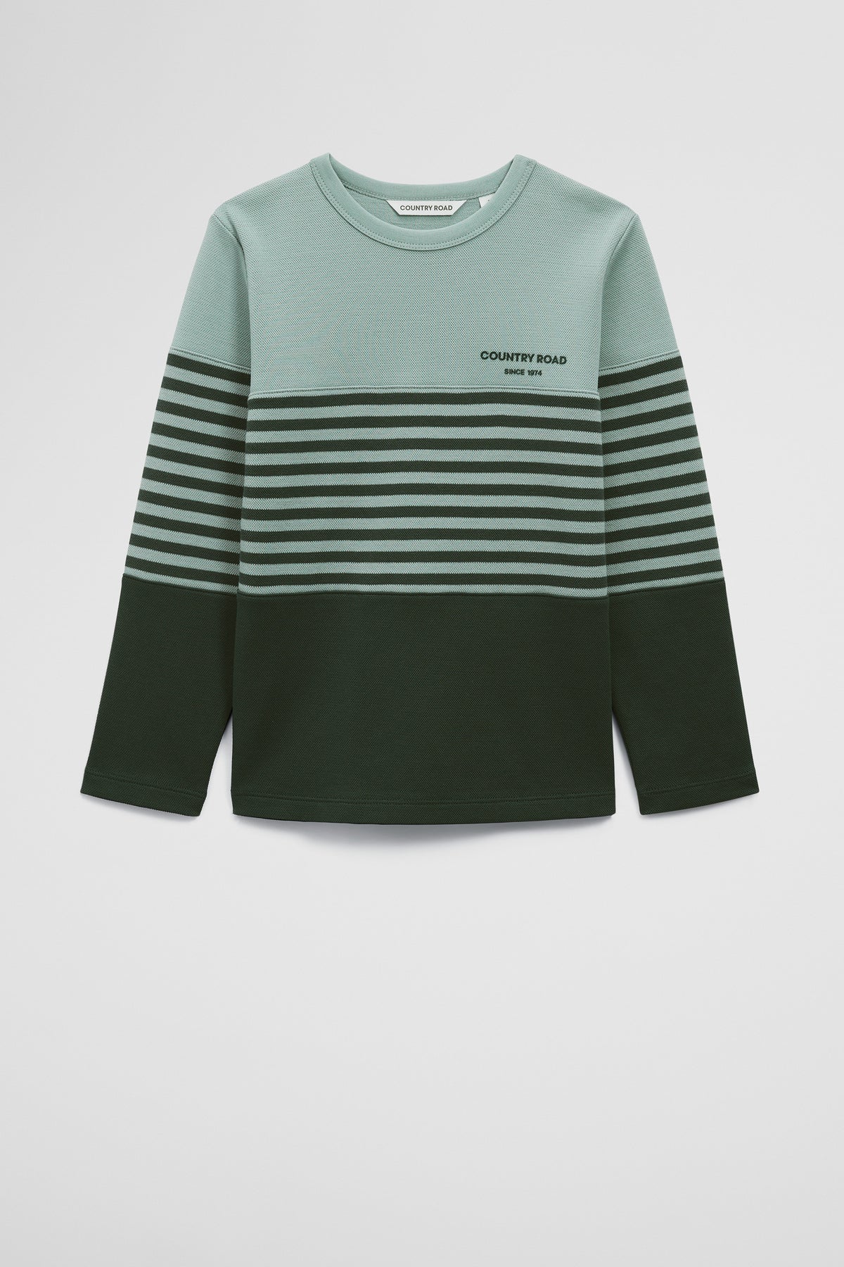 Organically Grown Cotton Block Stripe T-Shirt
