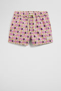 Recycled Blend Cut-Up Geometric Boardshort