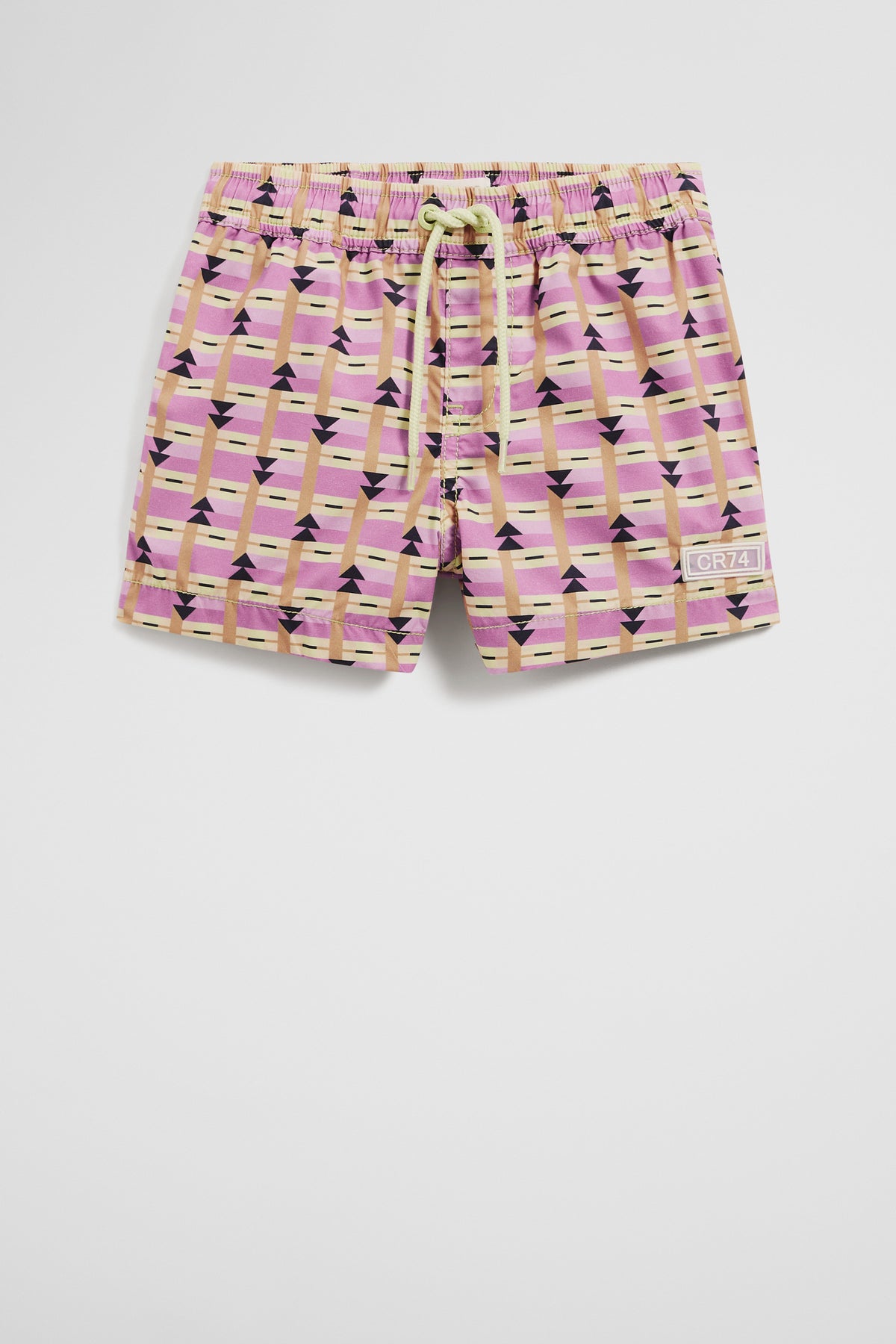 Recycled Blend Cut-Up Geometric Boardshort
