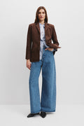 Relaxed Suede Blazer