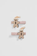 Gingerbread Clip Pack Of 2