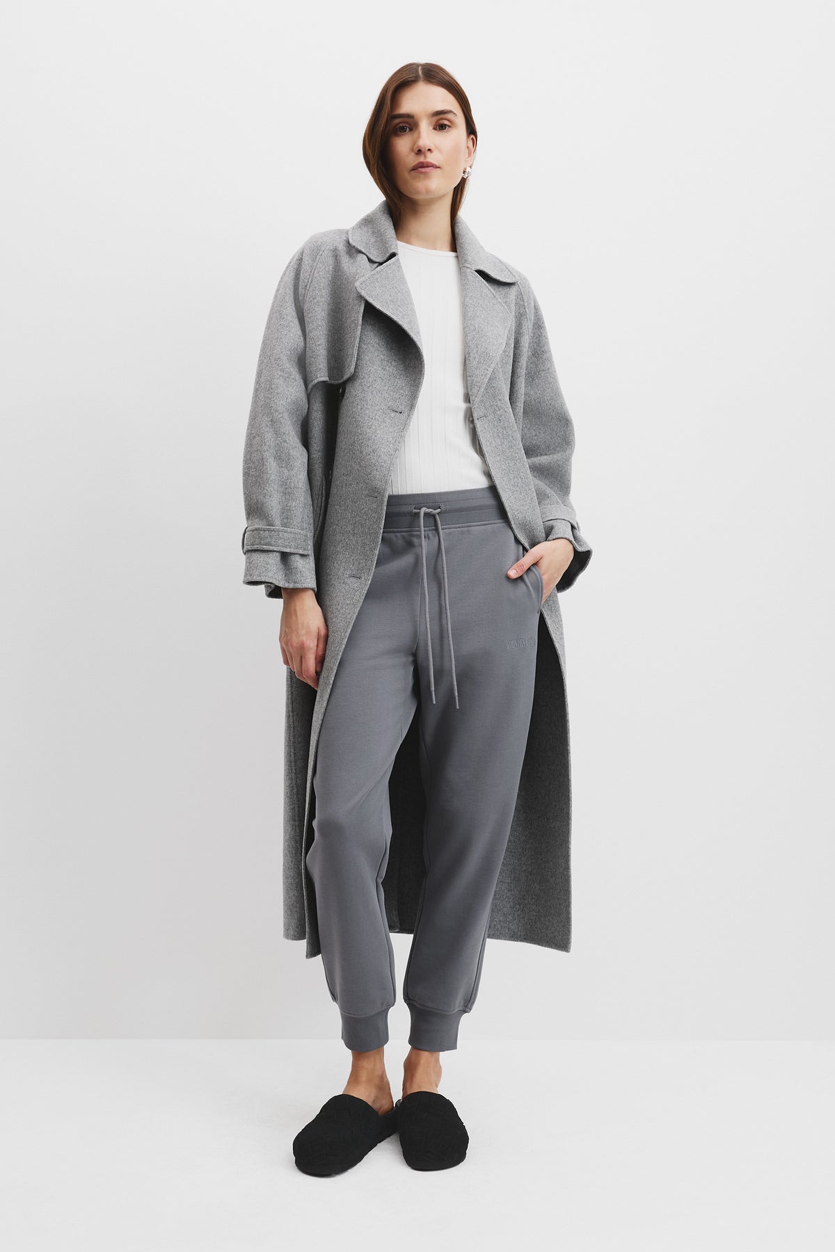 Australian Cotton Rib Cuff Track Pant