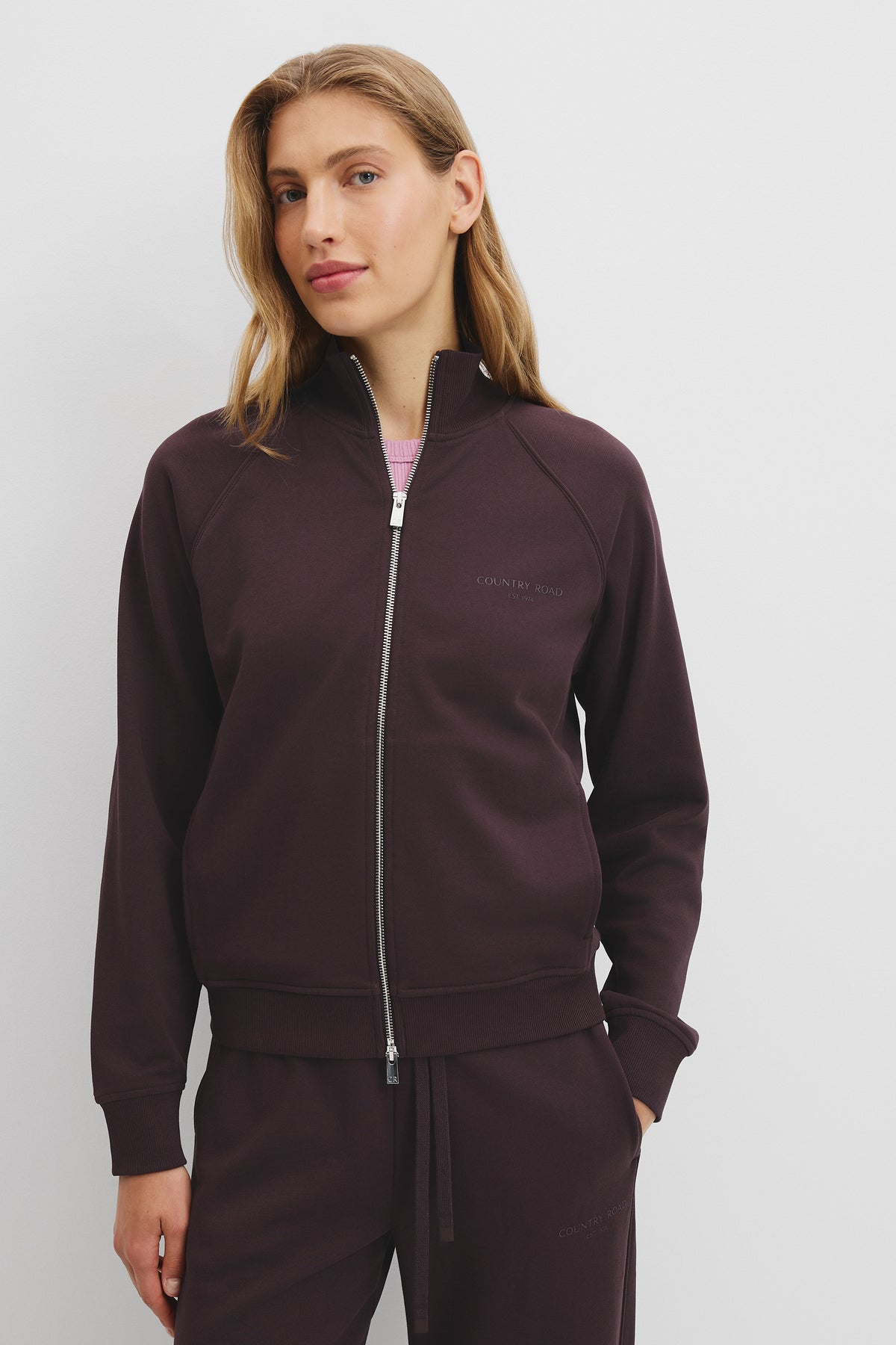 Cotton Zip Track Jacket