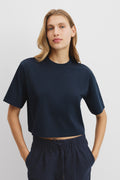 Cotton Relaxed Crop T-Shirt