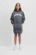 Teen Cotton Blend Logo Hooded Sweat Dress