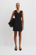 Tweed Button Mini Dress