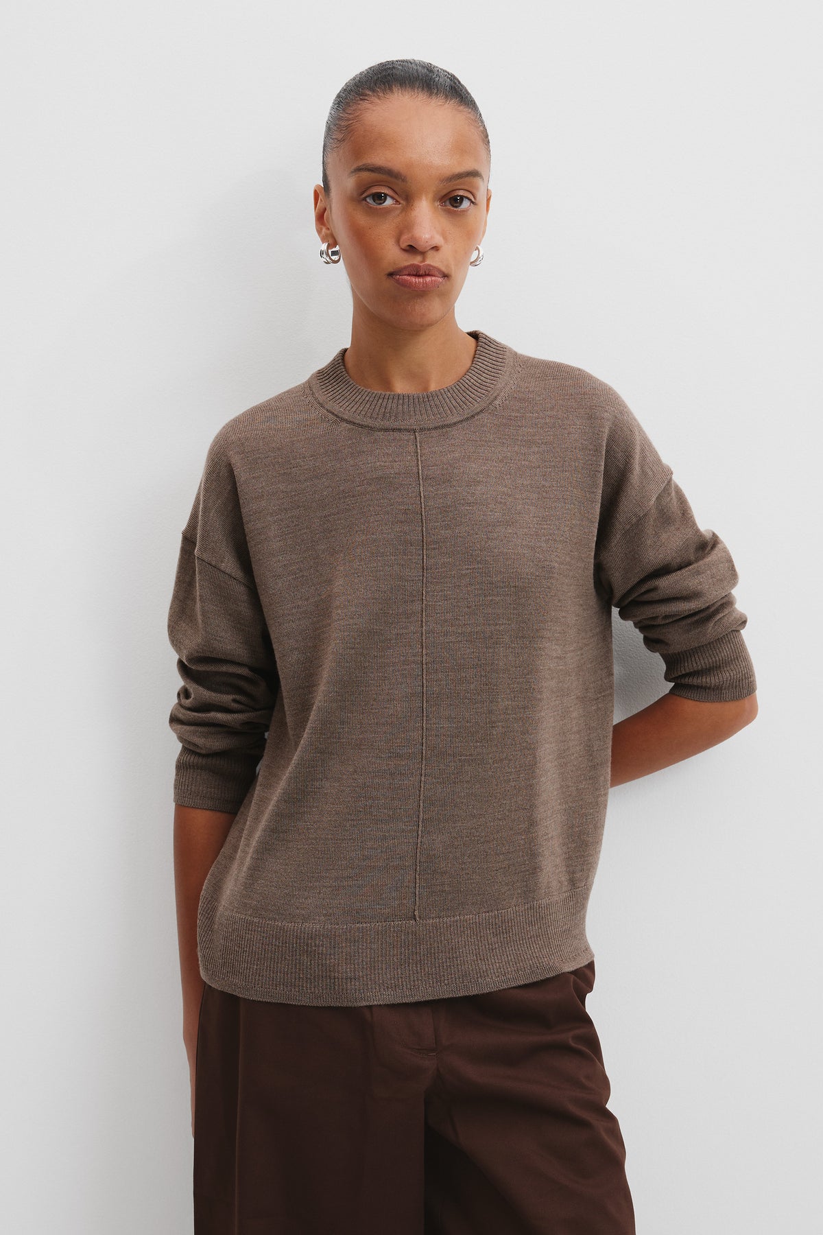 Australian Merino Wool Crew Neck Knit