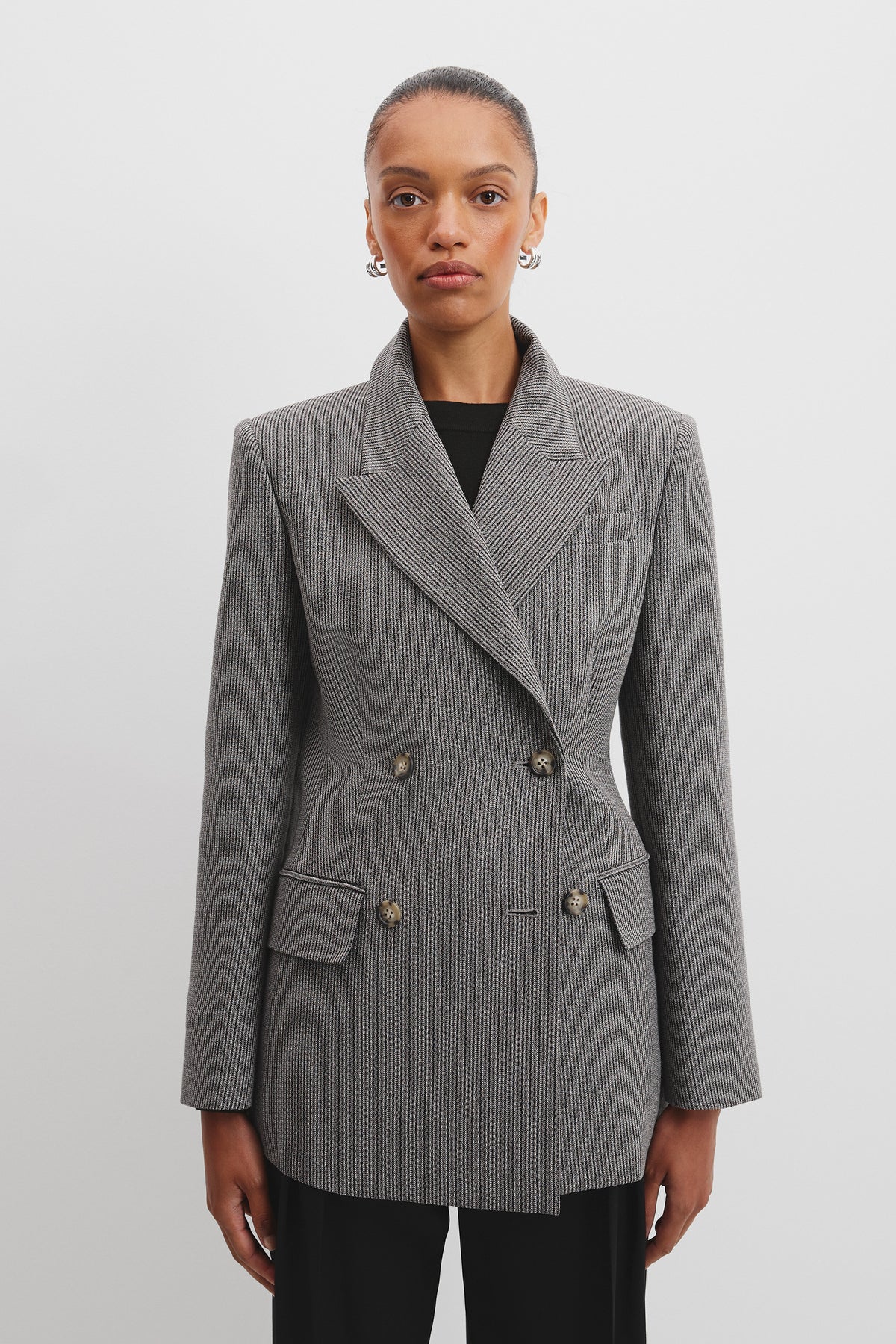 Contour Stripe Blazer