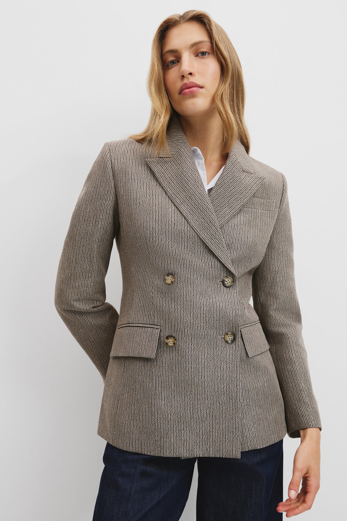 Contour Stripe Blazer