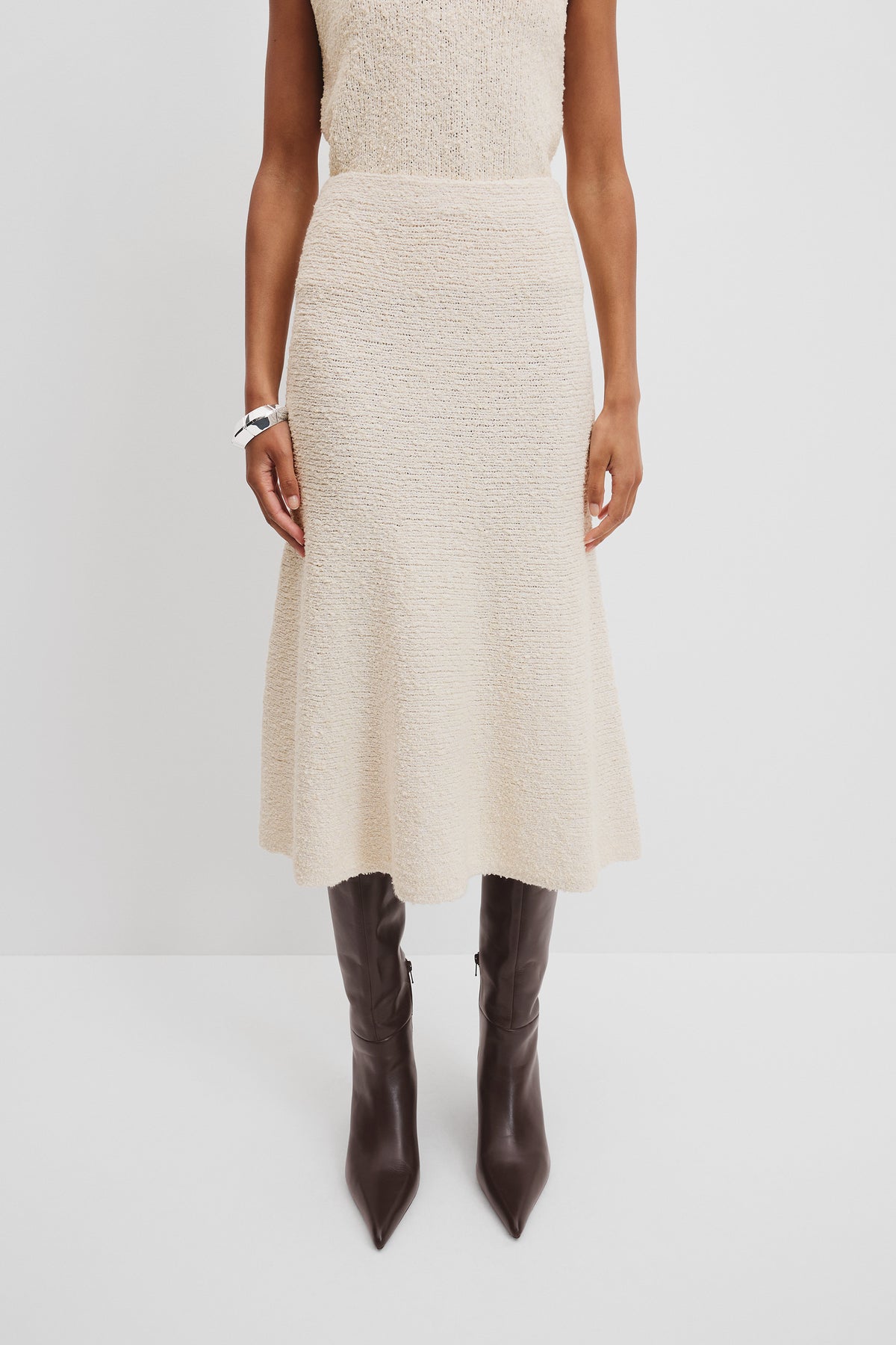 Tweed Knit Skirt